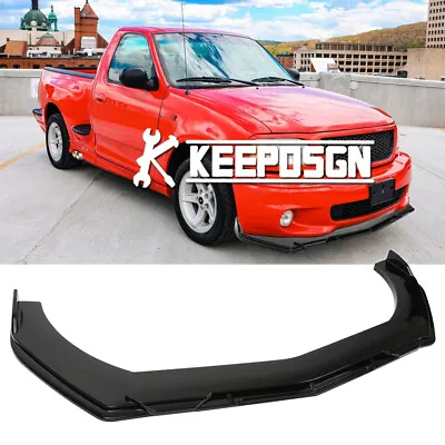 For Ford F-150 SVT Lightning 1993-2004 Gloss Front Bumper Lip Splitter Spoiler • $79.47