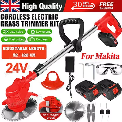 800W Cordless Grass Trimmer StrimmerGarden Weed Cutter Weed Eater Brush Cutter • £39.47