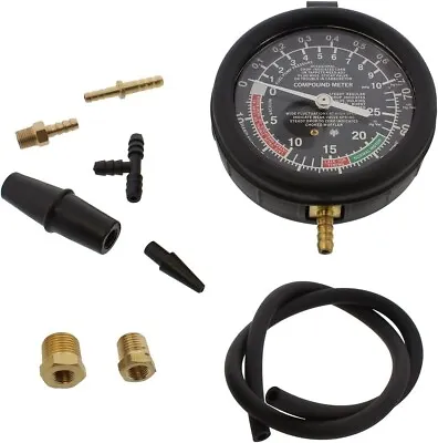 $16.99 • Buy Auto Carburetor Fuel Pump & Pressure Vacuum Valve Diagnose Tester 3-1/2  Gauge