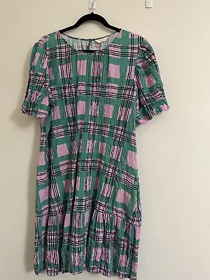 Gorman Pink Lake Check Dress Size 12 • $60