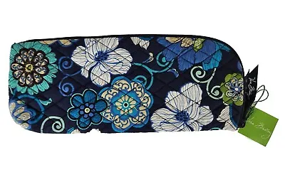 NWT NEW Vera Bradley Mod Floral Blue Large Slipper Pouch (No Slippers) • $9.99