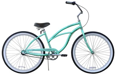 Mint Green 26  Lady's Beach Cruiser Bike SHIMANO INTERNAL 3- Speed  • $389.99