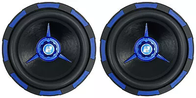 (2) Power Acoustik MOFOS-12D2 12  2500 Watt Car Audio Subwoofers DVC 2-Ohm Subs • $174.90