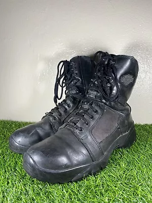 Harley Davidson Lynx Men's Size 11m Waterproof Black 8  Motorcycle Boots D95149 • $30