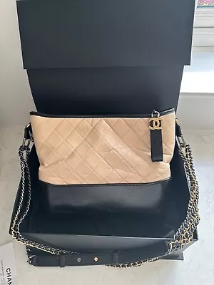 Chanel Gabrielle Hobo Bag Beige With Dust Bag And Box Used Excellent Condition • £2800