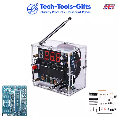 Mini 87MHz-108MHz FM Digital Radio Kit DIY Soldering Project - UK Seller - Gift • £21.99