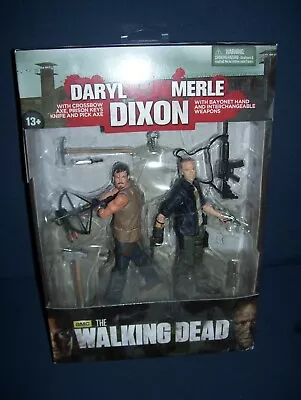 Walking Dead Daryl Dixon And Merle Dixon Deluxe Box Set NIB McFarlane 2013 • $24.99