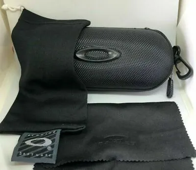  Oakley Sunglasses/Eyeglasses Hard Zipper Case W/ Cleaning Cloth And Dust Bag • $11.99