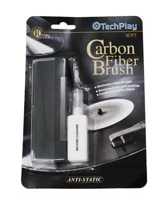 TechPlay IEP7 Vinyl Record Cleaning Kit Anti Static Carbon Fiber Brush Clean LPs • $12.99