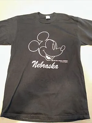 Mickey Mouse Vintage Shirt Velva Sheen Made In USA Adult XL Nebraska NWOT • $313.34
