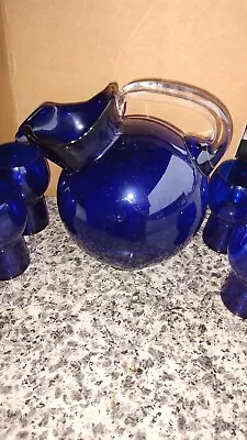 Cambridge Glass Company Pitcher/4 Glasses • $75