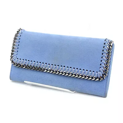 Auth Stella Mccartney Bag Women Used  / Bifold Long Wallet/Falabella//Chain/Blue • $109.44