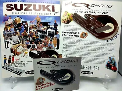 Suzuki 2000 Catalog And QChord QC-1 Advertising / Sales Brochure - Literature • $17.96