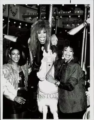 1986 Press Photo The Pointer Sisters On  The Pointer Sisters...Up All Night.  • $19.99