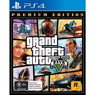 Grand Theft Auto V: Premium Edition (PlayStation 4 - PS4 Game) New & Sealed • $49.98