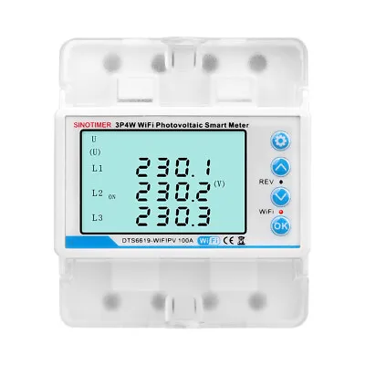 AC380V 100A 3 Phase Energy Meter KWh Power Consumption Electricity Measurement • $90.62