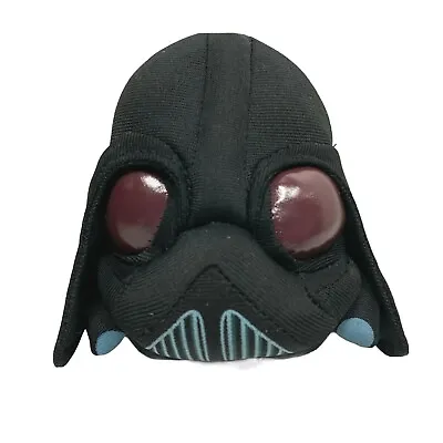 Star Wars DARTH VADER Angry Birds 4½  Black Stuffed Plush Evil Sith Helmet Head • £9.64