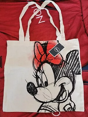 Disney - Minnie  Mouse 100% Cotton Shoulder Straps  Tote Bag • £5.99