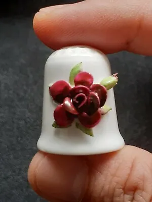 COALPORT Thimble 3D FLOWER Fully Marked Ceramic Pattern • £25.99