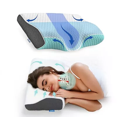 Derila Memory Foam Pillow OR Additional Pillowcase. Neck Support Anti Snore. • $51.25