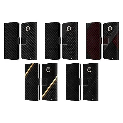 Official Alyn Spiller Carbon Fiber Leather Book Wallet Case For Motorola Phones • $22.95