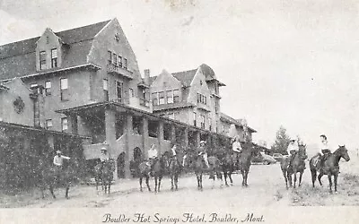 Circa 1910-20 Boulder Hot Springs Hotel Postcard Montana  MT • $9