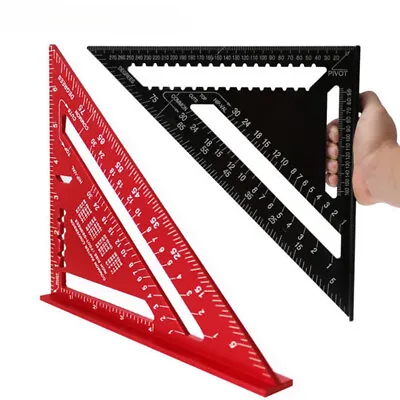 Triangle Ruler Angle Protractor Measuring Ruler For Building Framing Tool Gauges • $17.89