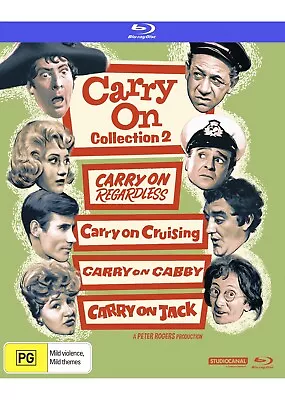Carry On : Movie Collection 2 Blu Ray Boxset Regardless/Cruising/Cabby/Jack • £39.99