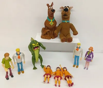 10 X  SCOOBY DOO Gang & 1 MONSTER FIGURE Job Lot Bundle Plush Talking #3 • £10.39