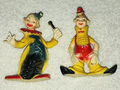 Circus Clown Figurines Hobo Mini Hong Kong Cake Toppers Vintage Lot Of 2 • $8.99