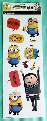 6 Illumination Minions The Rise Of Gru Removable Wall Decals 10 Decals Per Sheet • $14.99
