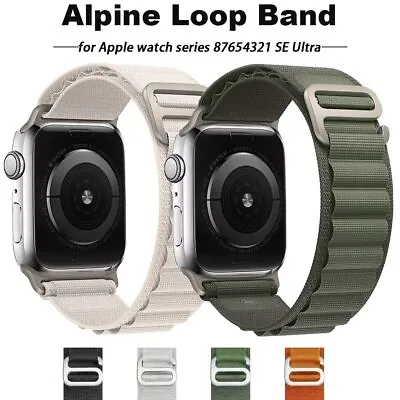 $10.99 • Buy For Apple Watch Series 8 7 6 5 SE Ultra 49/44/45mm Alpine Loop Nylon Band Strap