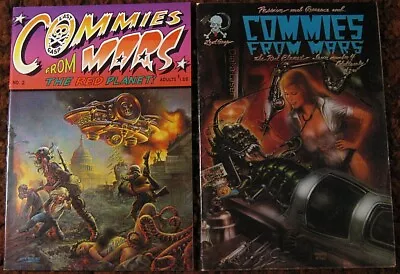A ~ COMMIES FROM MARS ~ #2 1979 & #4 1982 ~ S. CLAY WILSON~ John Pound • $10