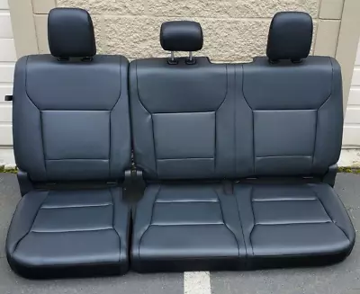 2017-2022 FORD F150 F250 F350 Super Duty REAR 60/40 Seat BLACK Vinyl Style Seats • $299.99