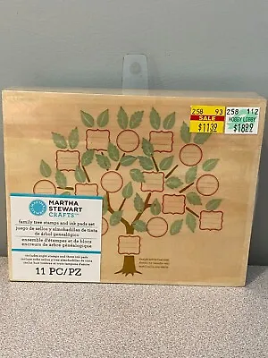 *new - Martha Stewart Crafts Family Tree Stamps & Ink Pad Set • $9.99