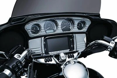 $49.49 • Buy Kuryakyn Chrome Dash Switch Panel Batwing Accent Harley Bagger Touring 2014-2020