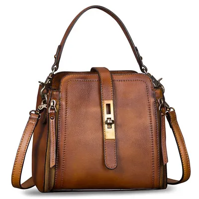 Genuine Leather Vintage Women Shoulder Bag Crossbody Bag Satchel Handbags Purses • $125