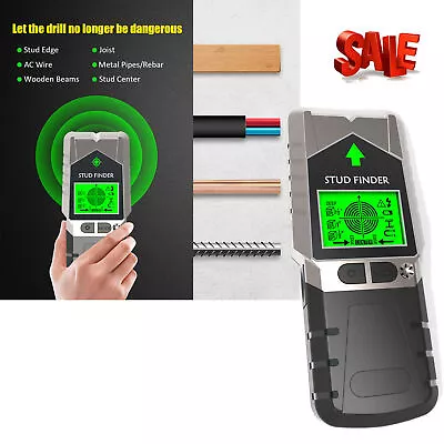 LCD Stud Finder Pipe Sensor Metal Wire Detector Electric Wall Scanners 5 In 1  • £14.31