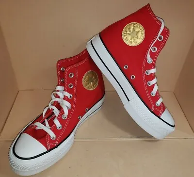 $89.99 • Buy Converse Chuck Taylor All Star Lift Platform Red Sneakers Women's Size 7.5 NWOB
