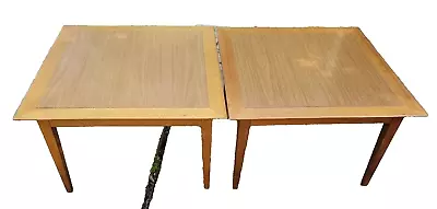 Vintage 50s-60s Mid Century Modern Danish Modern Wood Side Accent Tables • $339.99