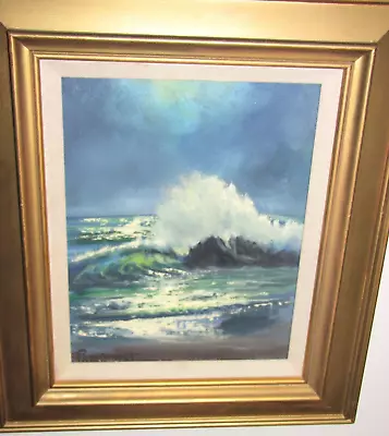 Violet Parkhurst Original Oil Painting  MALIBU REFLECTIONS  Framed Gorgeous • $1995