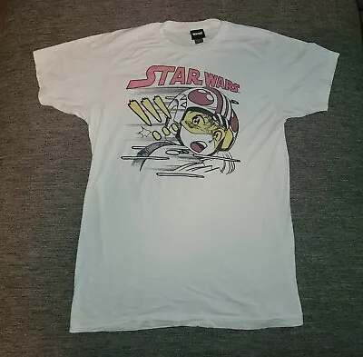 $7.50 • Buy Men's Star Wars Speed Racer Anime White T Shirt Empire Strikes Back Medium