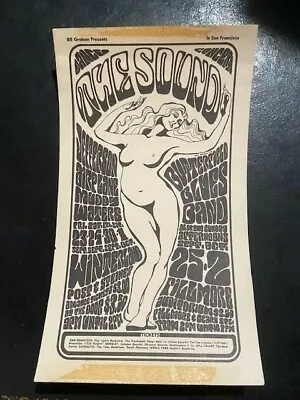 Jefferson Airplane Muddy Waters Concert Poster Handbill Bill Graham RARE • $169.99