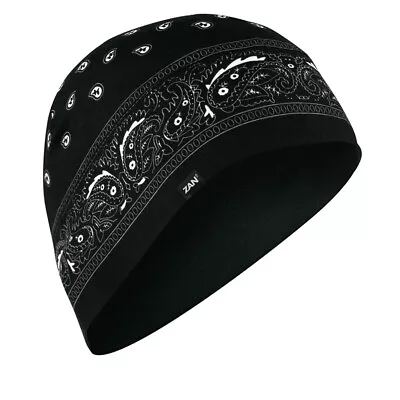 Zan® Helmet Liner/Beanie SportFlex® Series Black Paisley • $11.49