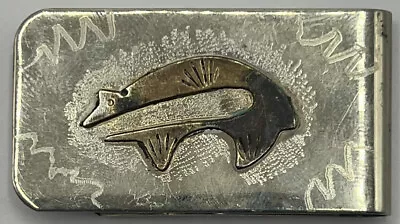 Vintage Sterling Silver Money Clip - Native American Design. • $3.25