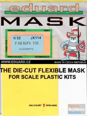 EDUJX114 1:32 Eduard Mask - F-16I Sufa (ACA Kit) #JX114 • $17.64