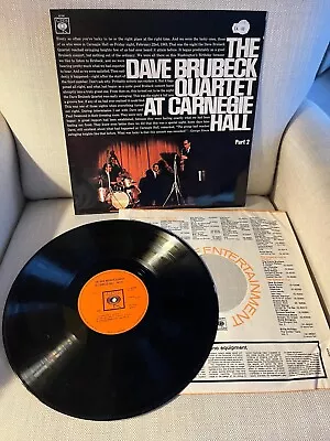The Dave Brubeck Quartet - At Carnegie Hall (Part 2) 1963 (Vinyl) CBS 62156  • £9.99