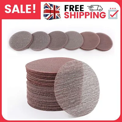 £9.99 • Buy 50PCS 150mm Mesh Sanding Discs 80-400 Grit, 6 Inch Hook And Loop Sanding Pads