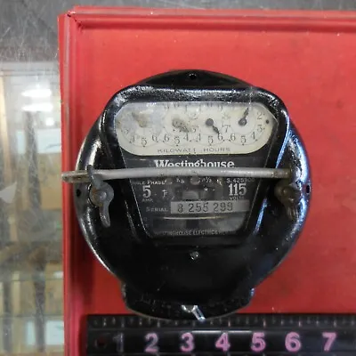 Vintage Westinghouse OB Meter- 15 Amp 115/230 Volts Watt Hour Meter 1920's • $125