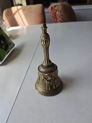 Vintage Brass /bronze Bell With Woman's Face On Handle • $12.99